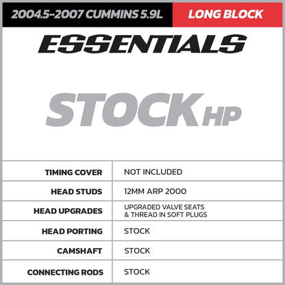 5.9 COMMON RAIL ESSENTIAL REMAN LONG BLOCK
